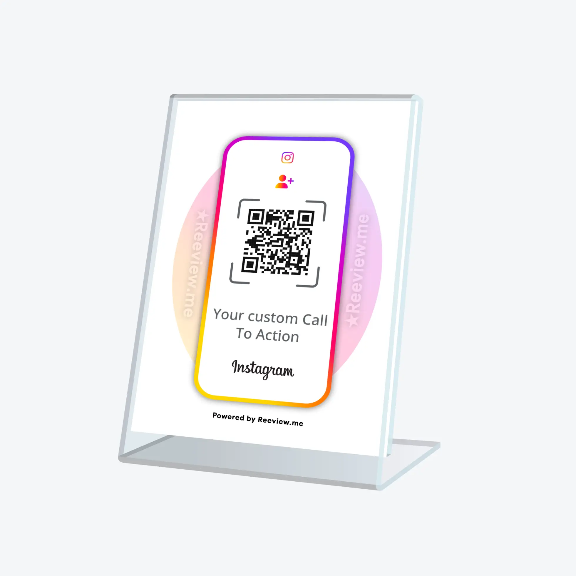 FRAME™ | Followers QR Code Table Sign - Get followers on Instagram