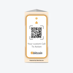 TOWER™ | Payments QR Code Table Stand - Accept Bitcoin