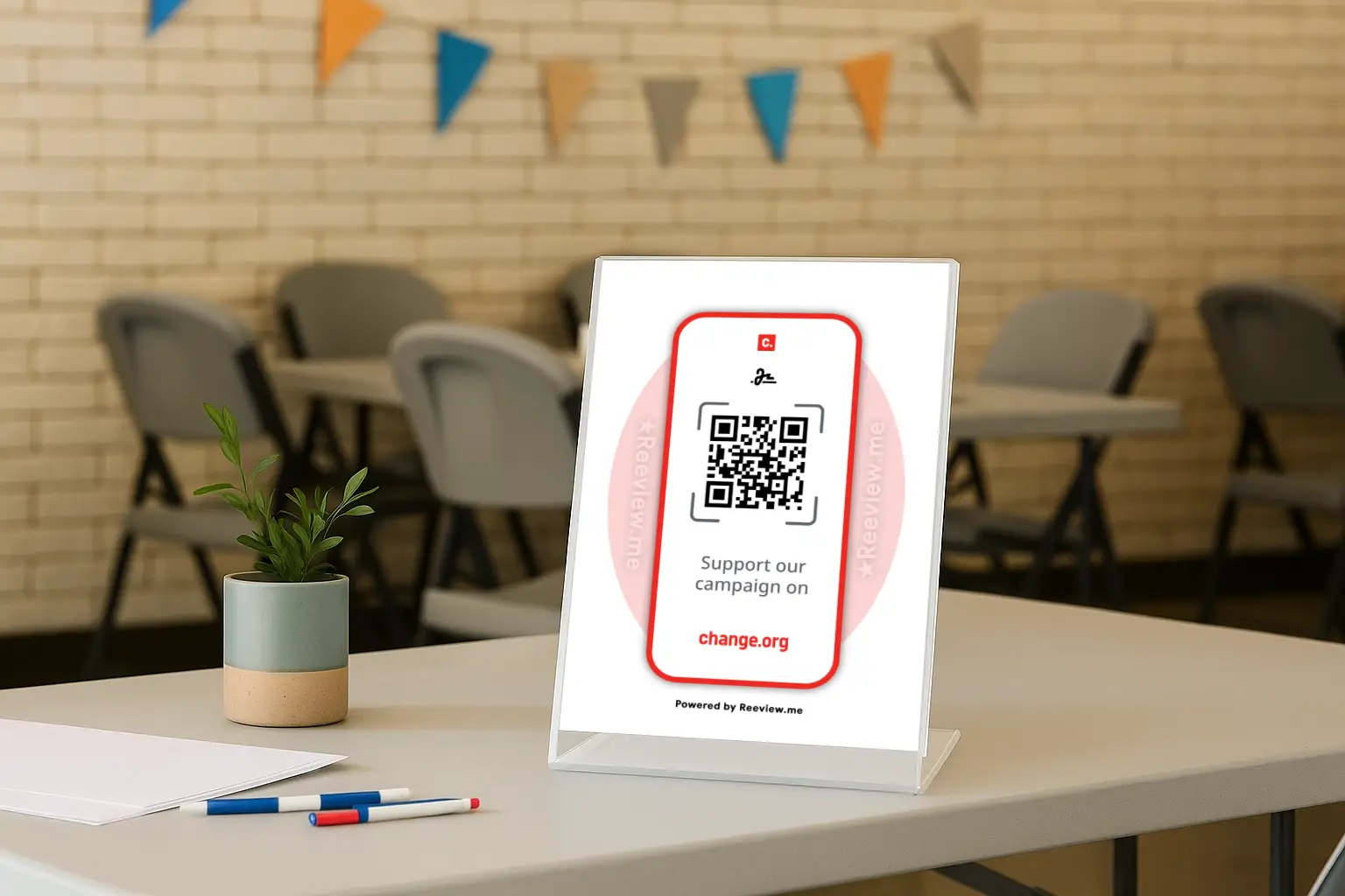 Change.org QR Code Sign for getting signatures at events