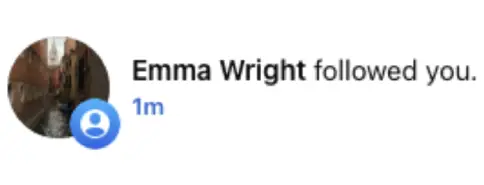 facebook follow notification