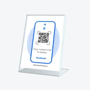 FRAME™ | Followers QR Code Table Sign - Get Followers on Facebook