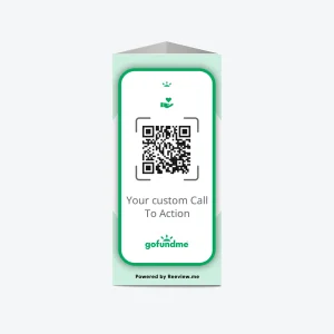 TOWER™ | Donations QR Code Table Stand - Get Donations on GoFundMe