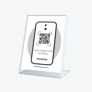 FRAME™ | Support QR Code Table Sign - Get Support on Patreon