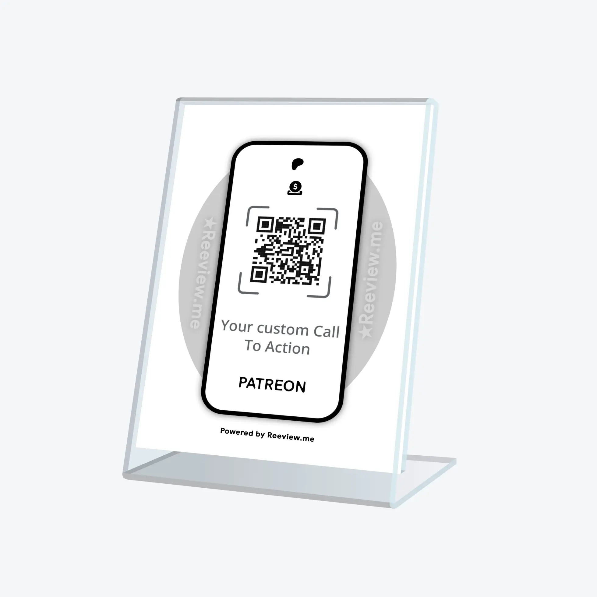 FRAME™ | Support QR Code Table Sign - Get Support on Patreon