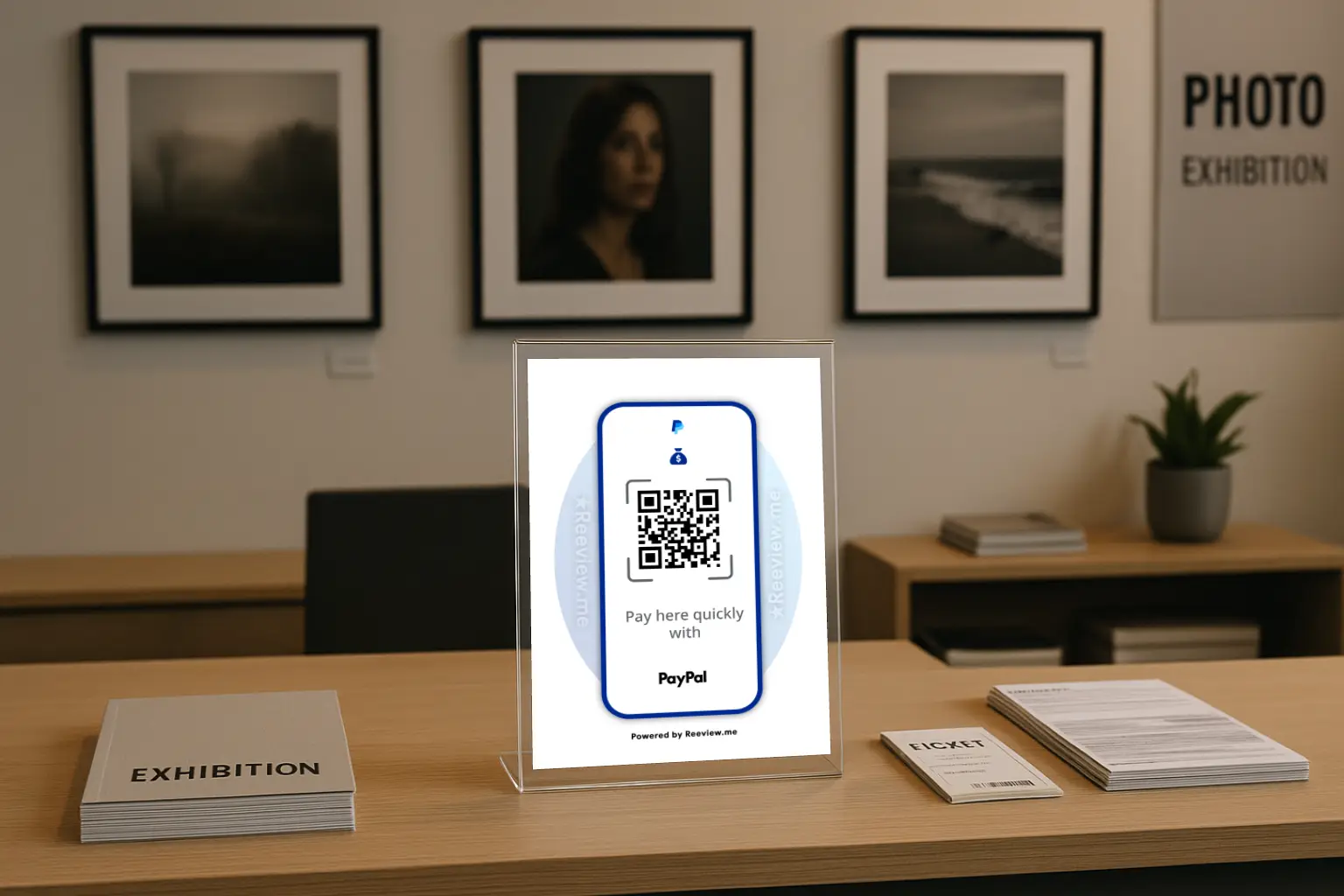 paypal qr code sign for events
