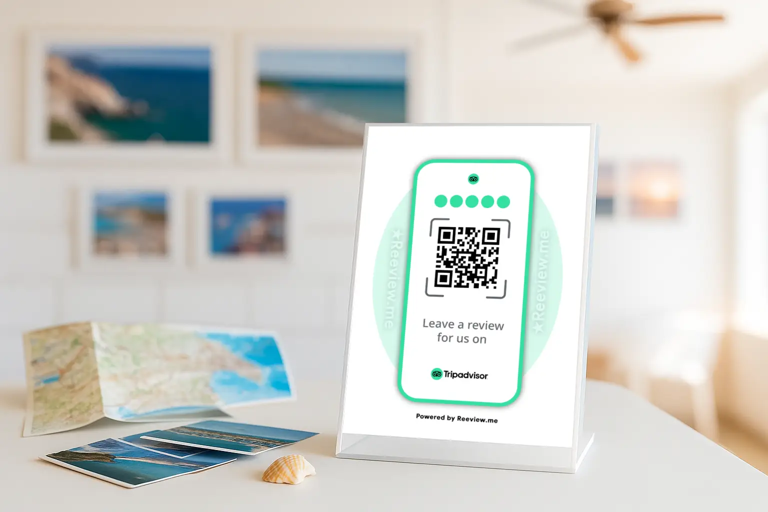 Tripadvisor QR Code Sign for collecting reviews at your venue