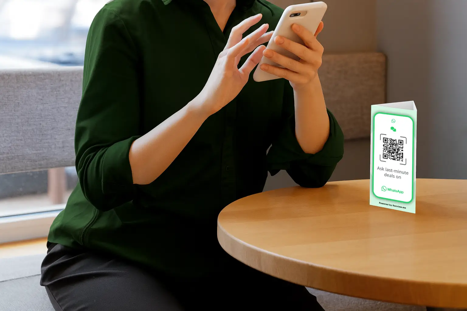 whatsapp qr code table stand for agency