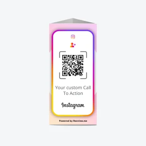 TOWER™ | Followers QR Code Table Stand - Get followers on Instagram