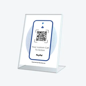 FRAME™ | Payments QR Code Table Sign - Accept PayPal