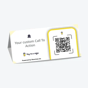 PRISM™ | Support QR Code Table Tent - Get Support on Buy Me a Coffee