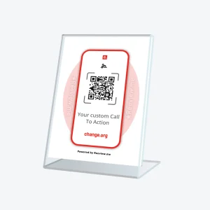 FRAME™ | Submissions QR Code Table Sign - Get Signatures on Change.org
