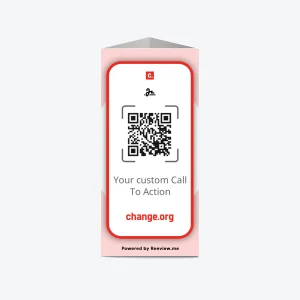 TOWER™ | Submissions QR Code Table Stand - Get Signatures on Change.org