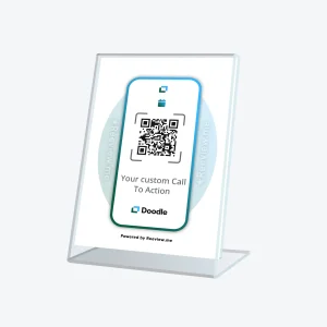 FRAME™ | Booking QR Code Table Sign - Book with Doodle