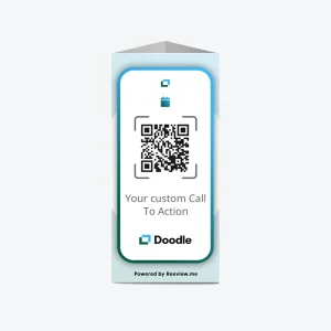 TOWER™ | Booking QR Code Table Stand - Get Booking on Doodle