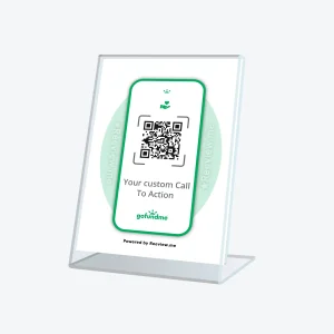 FRAME™ | Donations QR Code Table Sign - Get Donations on GoFundMe