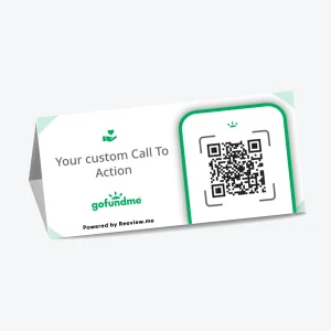 PRISM™ | Donations QR Code Table Tent - Get Donations on GoFundMe