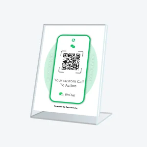 FRAME™ | Contacts QR Code Table Sign - Get contacts on WeChat