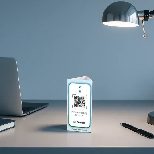 reeview.me doodle qr code table stand to get appointments for appointments